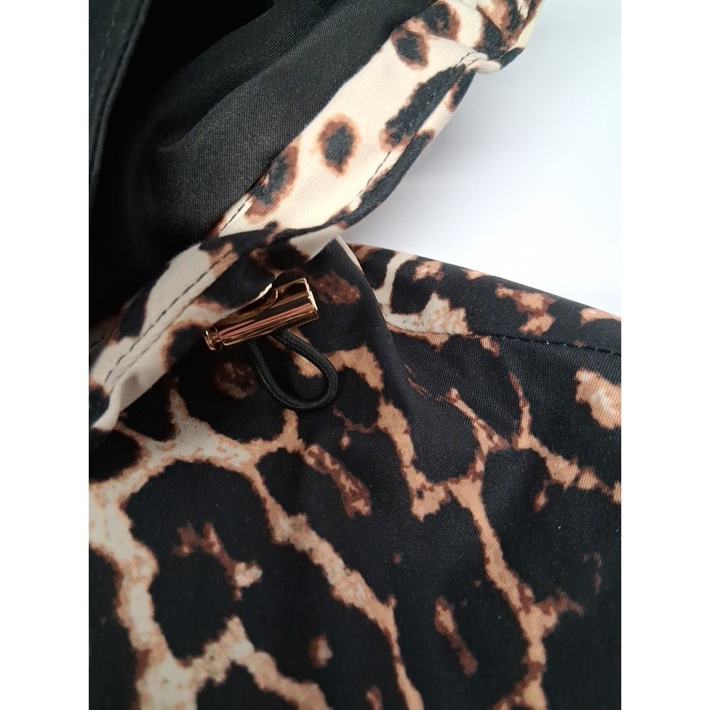 Kate Spade New York Women's Hooded Leopard Rain Trench Jacket Size Small - Picture 8 of 16